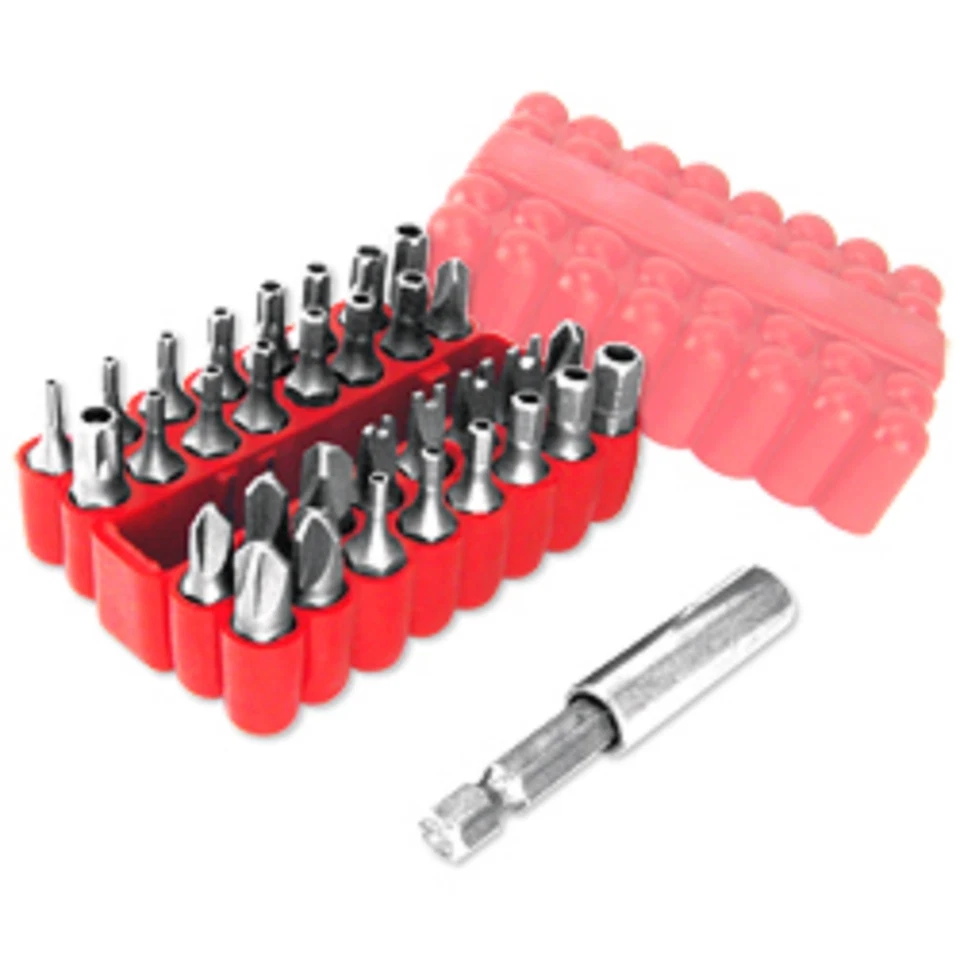 33-pc. SECURITY Bit Set Tamper Proof Set Drill Screwdriver Bit Holder Set  - Image 1 of 1
