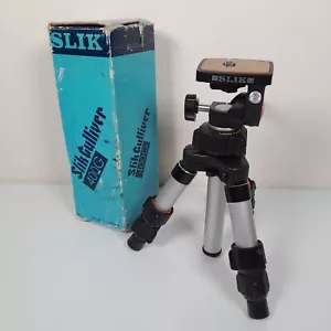 SLIK 400G Adjustable Pan & Tilt Head Camera Tripod BOXED - Picture 1 of 8
