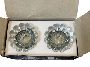 Set of Two New Forever Crystal Clear Candle/Votive Holders - Picture 1 of 3
