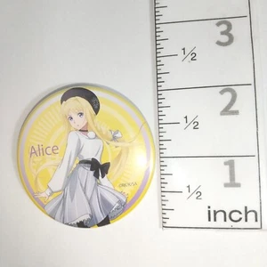 A76624 SAO Sword Art Online Alicization x Snow Festival 2019 Can badge Alice - Imagen 1 de 3