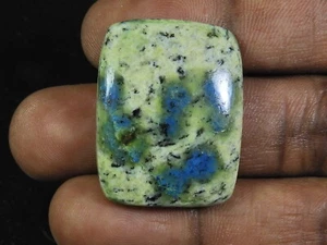 47Cts. Piedra preciosa suelta octágono cabujón azurita K2 100 % natural 24X31X06MM N388 - Imagen 1 de 9