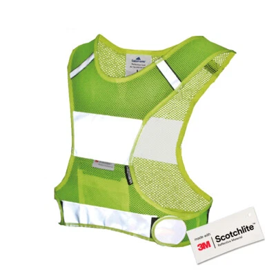 Salzmann High Visibility Reflective Sports Vest - Made with 3M Scotchlite - Image 1 of 4