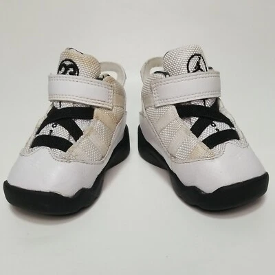 Nike Air Jordan 6 Anillos TD Zapatos Niño Infantil Talla 3C Blanco/Negro 323420-107 Foto 1 de 4