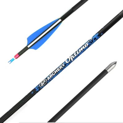 6 Pcs OD 5mm Carbon Archery Spine 900 Arrows for Recurve Bow Shooting - Image 1 of 3
