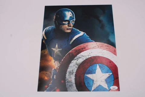 CHRIS EVANS SIGNED 11X14 PHOTO AUTOGRAPH CAPTAIN AMERICA DISNEY JSA COA D1605 Cover