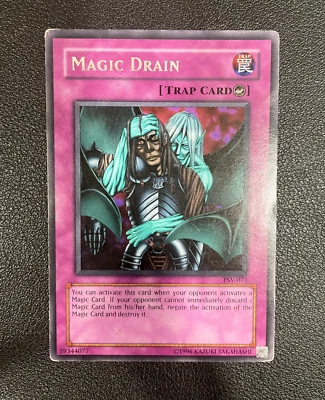 Yu-Go-Oh! Magic Drain PSV-071 Pharaoh's Servant-Unlimited Edition Heavily Played - Image 1 of 2