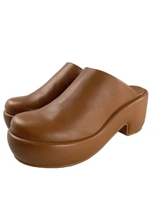 Zoccoli Everlane Puffa Desert Tan Zoccoli Pelle Taglia 9,5 Ottime Condizioni - Foto 1 di 18