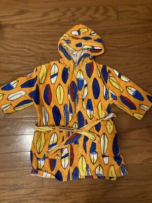 Niños Niño Niña Santa Eva Algodón Naranja Azul Tabla de Surf Toalla de Natación Bata Albornoz 3/4 Foto 1 de 4