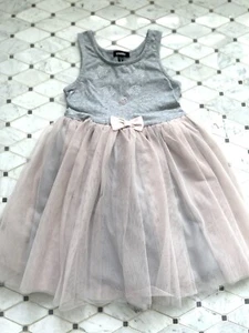 ZUNIE GIRLS DRESS KITTY CAT RHINESTONES TULLE SKIRT SIZE 6 EUC - Picture 1 of 4