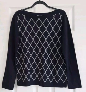 Nautica Womens Tops Cotton Long Sleeve Boat Neck Pullover Sweater Size S NWT - Picture 1 of 9