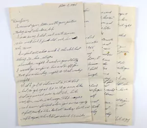 WWII Letter Soldier Meets US Marine Legend Lou Diamond February 1945 - Picture 1 of 12