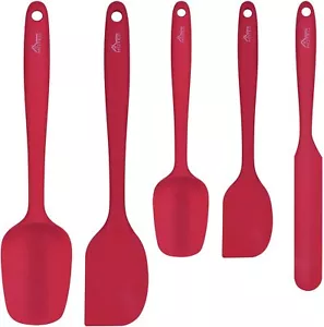Food Grade Silicone Rubber Spatula Set for Baking, Cooking - Picture 1 of 7