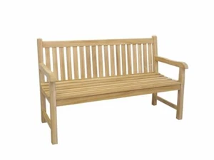 Gartenbank Sitzbank Gartenmöbel 3-Sitzer aus massiven Teak Holz 150 cm (2675) - Bild 1 von 7