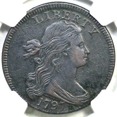 1797 S-142 R-5+ NGC XF Details Rev of 1797 Draped Bust Large Cent Coin 1c - Image 1 of 3