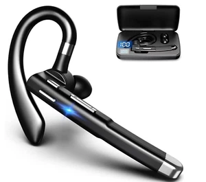 Bluetooth Headset, Wireless Headset with Microphone, Bluetooth Earpiece with 500 - Picture 1 of 1