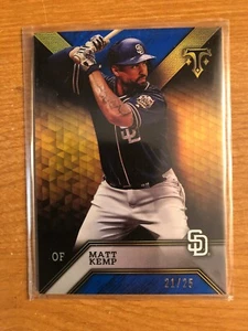 2016 Topps Triple Matt Kemp San Diego Padres 21/25 - Picture 1 of 1