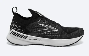 Brooks Levitate StealthFit GTS 5 Running Shoes Black/Grey/White US Women 5.5 - Picture 1 of 6