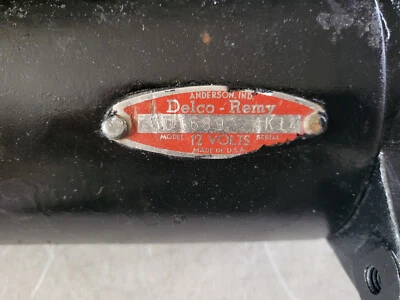 GENERADOR DELCO RESTAURADO OEM # 1101875 2C29 FECHA CODIFICADA Foto 1 de 4