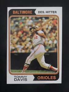 1974 Topps Baseball Card #396 Tommy Davis (NM) - Picture 1 of 2