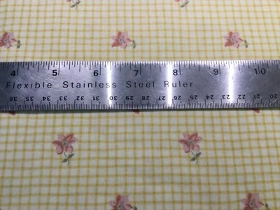 绗缝材料两平方 18X22 英寸黄色粉红色花卉 Northcott D2 — 第 1/2 张图片