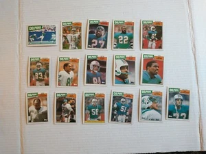 1987 Topps Football   MIAMI DOLPHINS   Complete Team Set - With Dan Marino GC - Picture 1 of 12