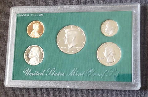 1994 United States Mint Proof Set In Original Holder Green Box COA Cover