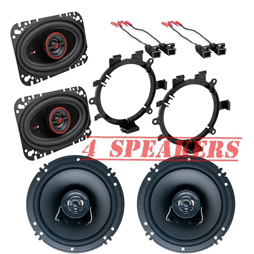 Altavoces coaxiales para puerta de camión Cerwin Vega de 6,5" + 4x6" y kit de instalación para GM de 1995 en adelante Foto 1 de 4