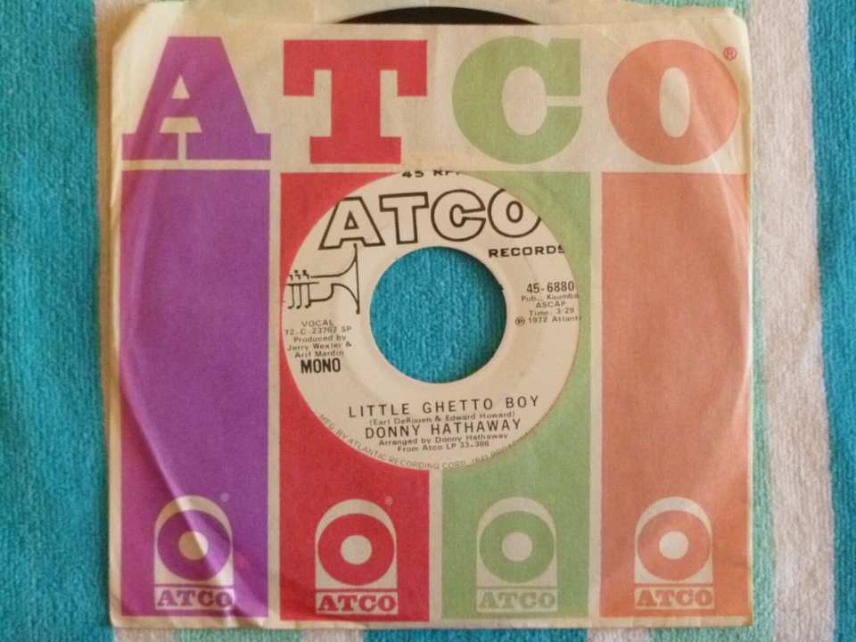DONNY HATHAWAY Little Ghetto Boy 45 rpm PROMO Atco 1972 Mono/Stereo SOUL - Image 1 of 1