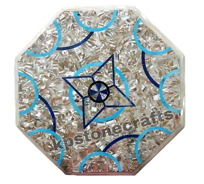 Octagonal Marble Table Top | Pietra Dura Inlay | Custom Handmade Art - Image 1 of 4