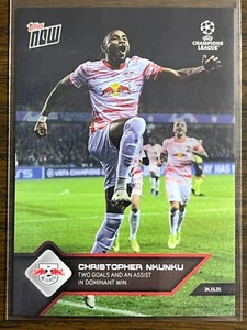 2021-22 Topps Now UEFA UCL #80 Christopher Nkunku RB Leipzig - Picture 1 of 2