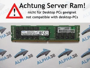 Samsung 16 GB DDR4-2400 PC4-19200T-R (DDR4-2400) M393A2G40EB1-CRC CL17 12 V - Bild 1 von 1