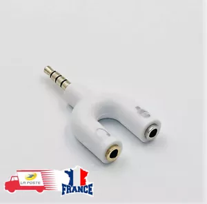 ADAPTATEUR AUDIO PS4 XBOX ÉCOUTEUR CASQUE MICRO PRISE Y U FICHE 3.5MM JACK MÂLE - Zdjęcie 1 z 4