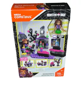 New Mega Construx Monster High Monsterific Booster Pack Building Set Clawdeen - Picture 1 of 6