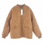 Supreme #12 Leather Jacket 22AW Quilted Leather Work Jacket Light Brown