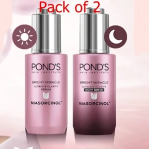 1 Juego (2 Piezas) Pond's Bright Miracle Suero Iluminador Día y Noche Fórmula 30g - Imagen 1 de 10