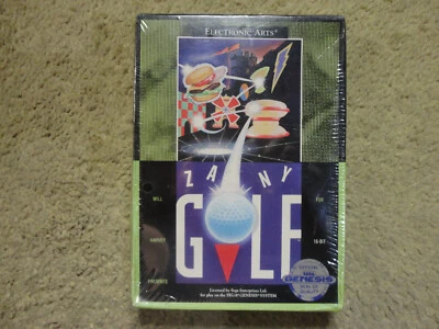 Zany Golf (Sega Genesis, 1990)  Brand New & Factory Sealed Rare - Image 1 of 4