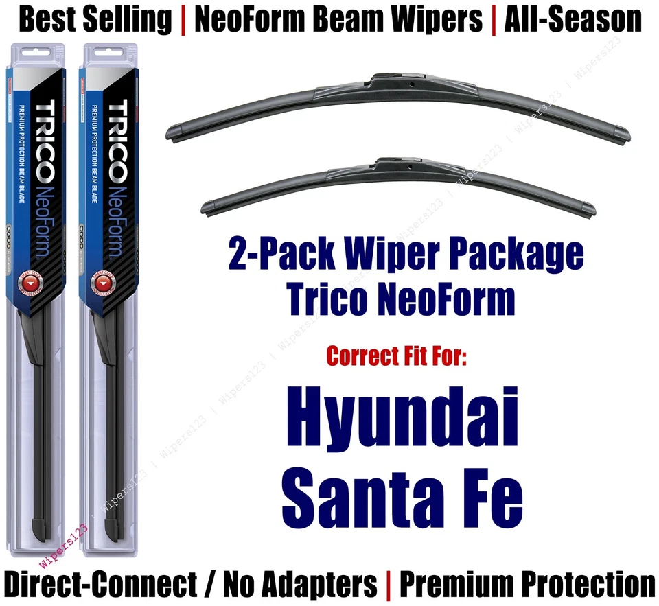 Paquete de 2 limpiaparabrisas NeoForm súper premium aptos para Hyundai Santa Fe 2013-2018 - 16260/140 Foto 1 de 1