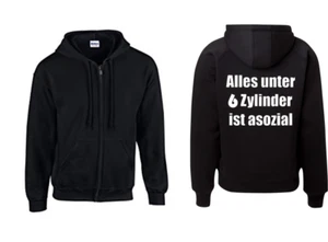 Kapuzenjacke - Alles unter 6 Zylinder ist ... ( Sprüche / Lustig / Fun / Spaß ) - Picture 1 of 1