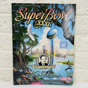 Super Bowl XXXI Official Game Program 1997 Green Back Packers vs Patriots • VG‼ - Picture 1 of 10