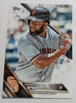 Denard Span 2016 Topps Holiday Mega Walmart MLB Card HMW113 San Francisco Giants - Image 1 of 4