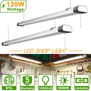 2Pack 120W LED Garage Light Bulb Ceiling Fixture Shop Lights Workshop Lamp 3.6FT - Picture 1 of 12