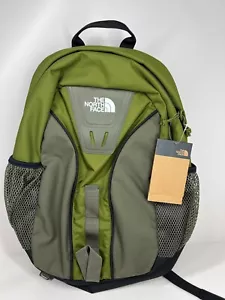 The North Face Backpack bag travel carry adjustable straps green olive Y2K - Picture 1 of 11