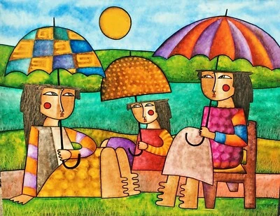 Gustavo Serra, Original "Niñas bajo el sol", Ángel Botello Similar  Foto 1 de 2