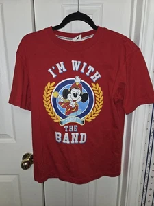 T-shirt grafica Macy's Disney Topolino "Sono con la banda", taglia S  - Foto 1 di 8