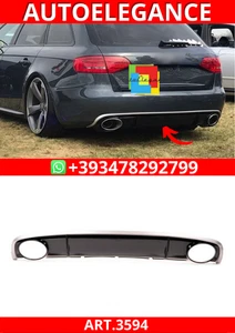 ART.3594 Difusor RS4 Look para Audi A4 B8 8KFacelift 2012-2015 Negro Brillante - Imagen 1 de 5