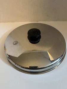 Vintage SaladMaster 10 3/8" Replacement Lid Vapo Vent Stainless Steel Stock Pot - Picture 1 of 5