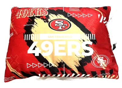 SF San Francisco 49ers Throw Pillow Polyfill🎁aprox 26" x 19"Fineshed in USA NWT - Image 1 of 4
