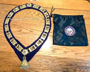 BPOE Elks Velvet Ceremonial Collar PDDGER Approx. 21 x 14" - Picture 1 of 12