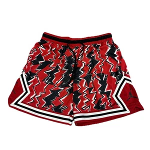 NIKE AIR JORDAN BC DIAMOND SHORTS ALL OVER PRINT ROT SCHWARZ 2XL BASKETBALL (42) - Bild 1 von 5