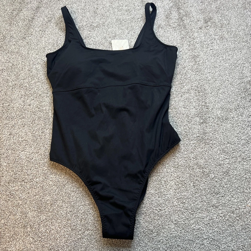 Fabletics Swimsuit Womens XL Black Sunset Scoop One Piece Full Coverage New Tags - Image 1 of 4